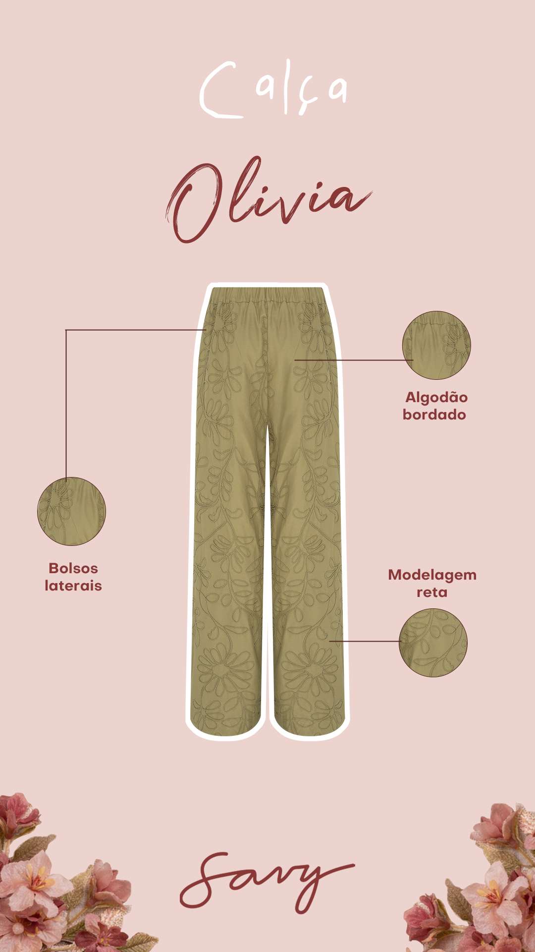 CALÇA OLIVIA - VERDE CAMPESTRE 3